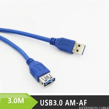 

3M USB 3.0 A-F extension cable data cable male to female oxygen-free copper + 64 braided for pc U disk etc... XI
