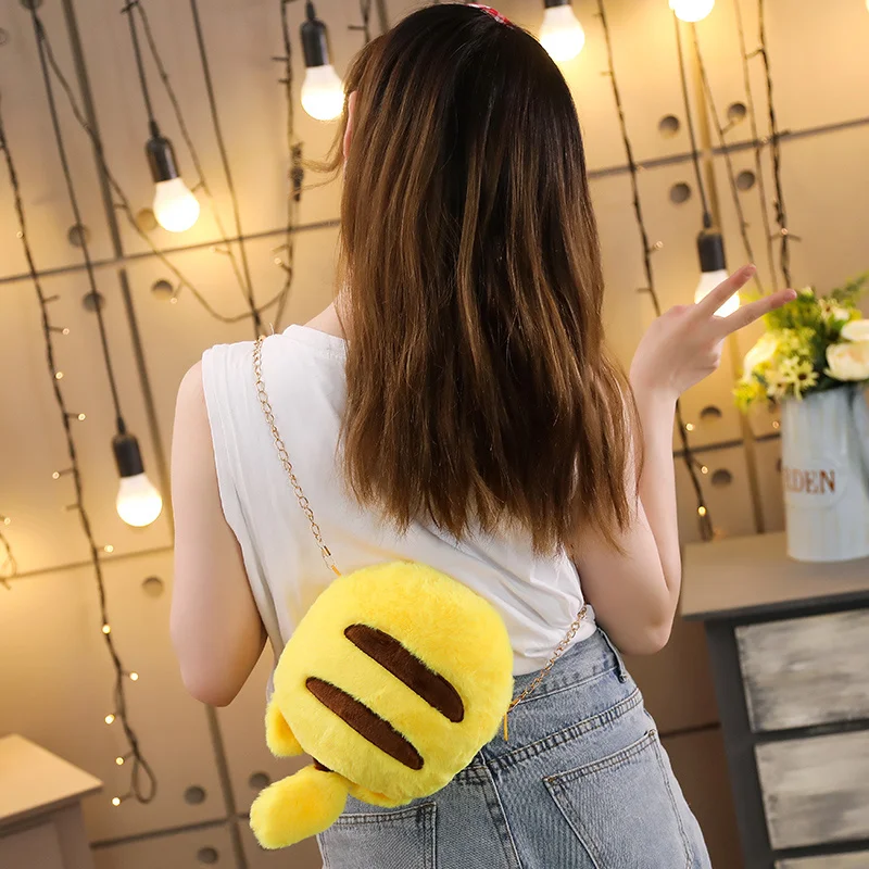 Мультяшная милая сумка Пикачу 22*31 см, плюшевый ранец Kawaii, игрушка в виде животных, милая сумка, плюшевая кукла, подарок на день рождения для детей, девочек