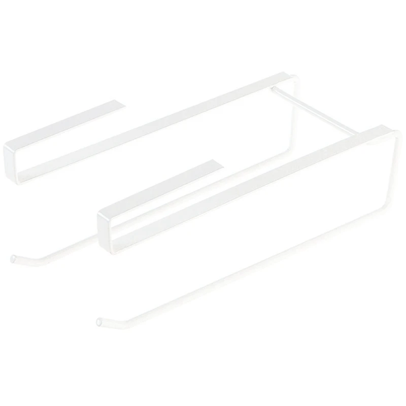 Простая вешалка для полотенец, подвесной держатель, органайзер для ванной комнаты, кухонного шкафа, шкафа, вешалка для полотенец, держатель для губки, домашняя стойка для хранения - Цвет: WT