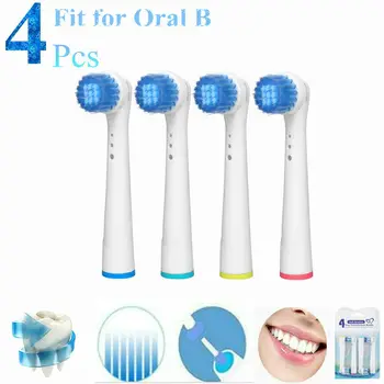 

Fit for Oral-B sensitive Clean Electric Toothbrush replacement Brush Heads easy