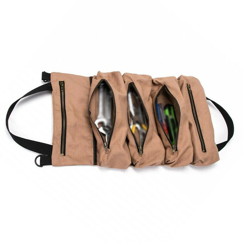 

Seat Back Pocket Storage Tool Roll Pliers Screwdriver Spanner Pouch Bag Parts