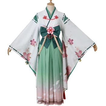 

Anime Princess Connect! Re:Dive Kokkoro New Year Kimono Uniforms Cosplay Costume Kokoro Cos Halloween Dress H