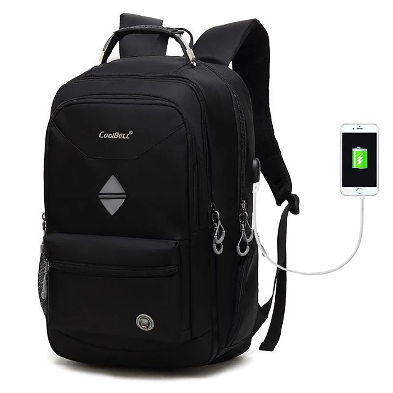 Круто колокол 18 4 дюймов рюкзак для ноутбука с USB порт зарядки или Порты и разъёмы