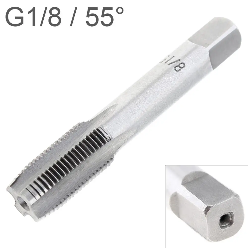 G1 G1/2 G1/4 G3/4 G1/8 3/8 резьбовой кран 55 градусов высокоскоростная стальная труба пластина G Tap ручной нарезающий инструмент ремонтная машина - Цвет: G1-8