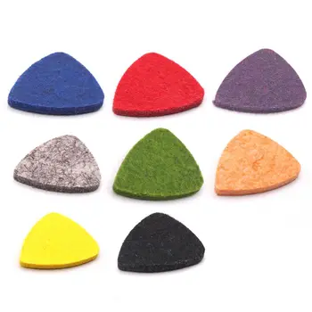 

5 Pcs Ukulele Wool Felt Picking Shrapnel Pick Paddles for Special Guitar Low Tension Musical Instrument K4UC