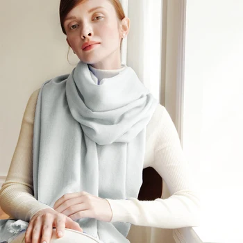 

Winter Keep Warm shawls 100% Wool Shawl Luxury 100S Wool Solid Scarf brand Thin And Soft Cashmere scarves women&Men