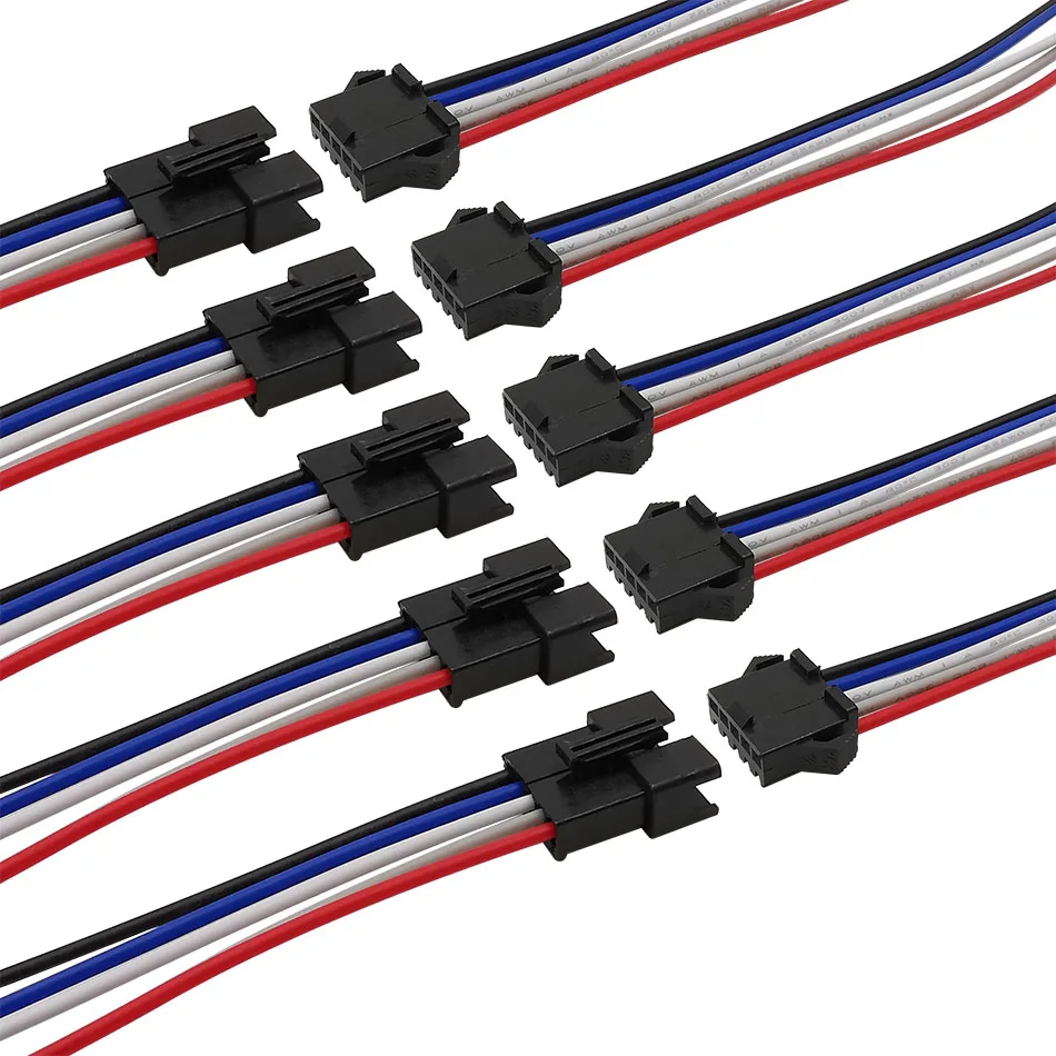 5Pairs JST SM 2P 3P 4P 5P 6 Pin Männlich Weiblich Steckdose Draht Kabel Stecker LED Streifen DC Power Kabel Länge 10/15/20cm – Detail 6