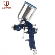 BAIWEN 1,0/1,3/1,5/1,8 мм Воздушный пистолет распылитель с гравитационной подачей Краска в баллоне-распылителе комплект автоматический автомобильный комплект распылителей Краски точечного р