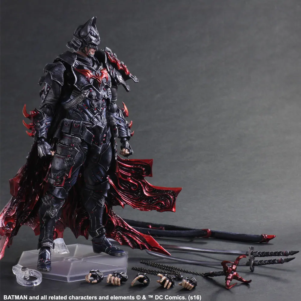 

27cm Variant Playarts Bushido Batman Assembly Action Figures Super Movable Joints Bruce Wayne Colection Toys Pvc Figure Models