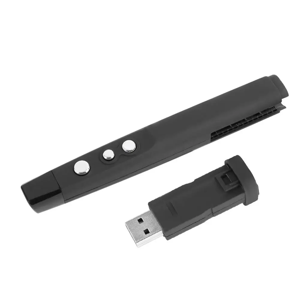 USB беспроводной Презентер управление Лер ручка-перо PPT пульт дистанционного управления с ручная указка для презентаций PowerPoint