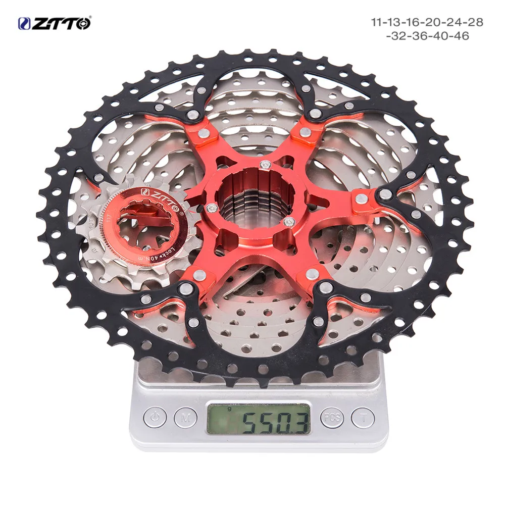 ZTTO 10 Скорость freewheel 11-46T MTB велосипедная кассета 10 скоростей для slx sunracing 10s кассета freewheel k7 9 velocidade freewheel