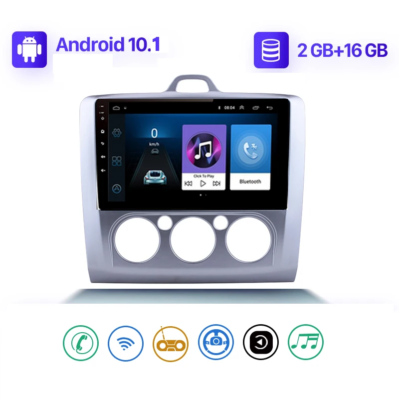 Автомобильный мультимедийный плеер 9 дюймов Android 10 1 для Ford Focus 2005-2018 Mirror Link Bluetooth