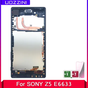 

2 Pcs Lcds For Sony Xperia Z5 E6603 E6633 E6653 E6683 LCD Display Touch Screen Digitizer Assembly Replacement With Frame