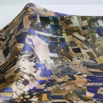 

100cm*114cm painting pure silk satin fabric charmeuse material for dress gown