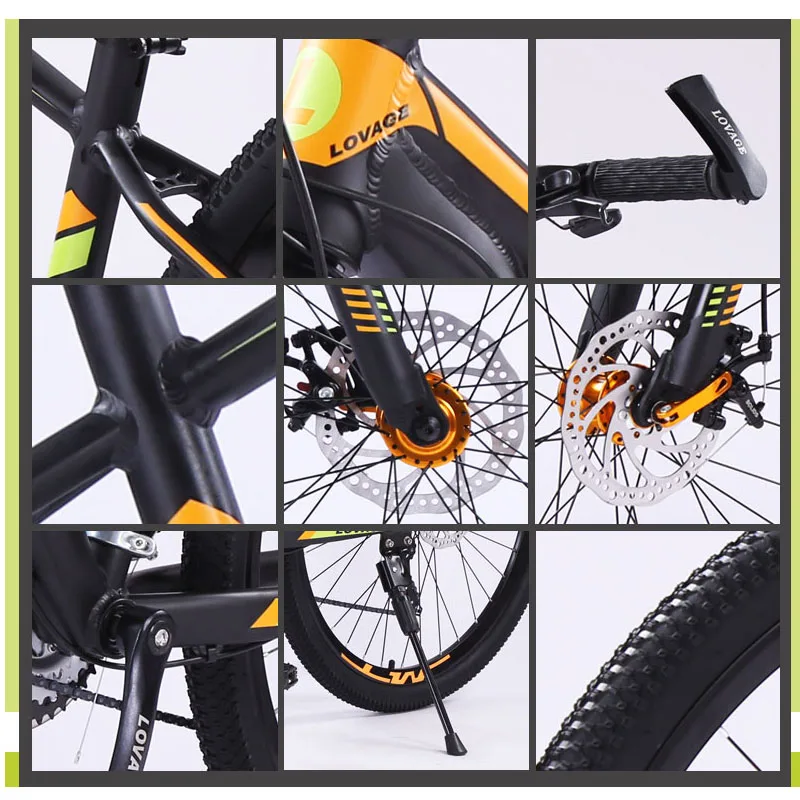 wolf's fang Mountain bike Bicycle Fat Road Bikes bmx 21 speed Aluminum Alloy 27.5 inch Man Women's mtb bmx bike Free shipping