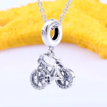

DoDoFly 925 Silver Bicycle Charm Gorgeous Bicycle Pendant Diy Bracelet Jewelry Women