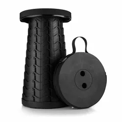 Tabouret pliant et rétractable, léger mais plus robuste, Portable, pour Camping, pêche, randonnée, barbecue 
