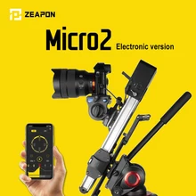 Zeapon Micro 2 Mini Draagbare Ultra Stille Motor Gemotoriseerde Camera Video Dubbele Afstand Parallel Slider Macro Track