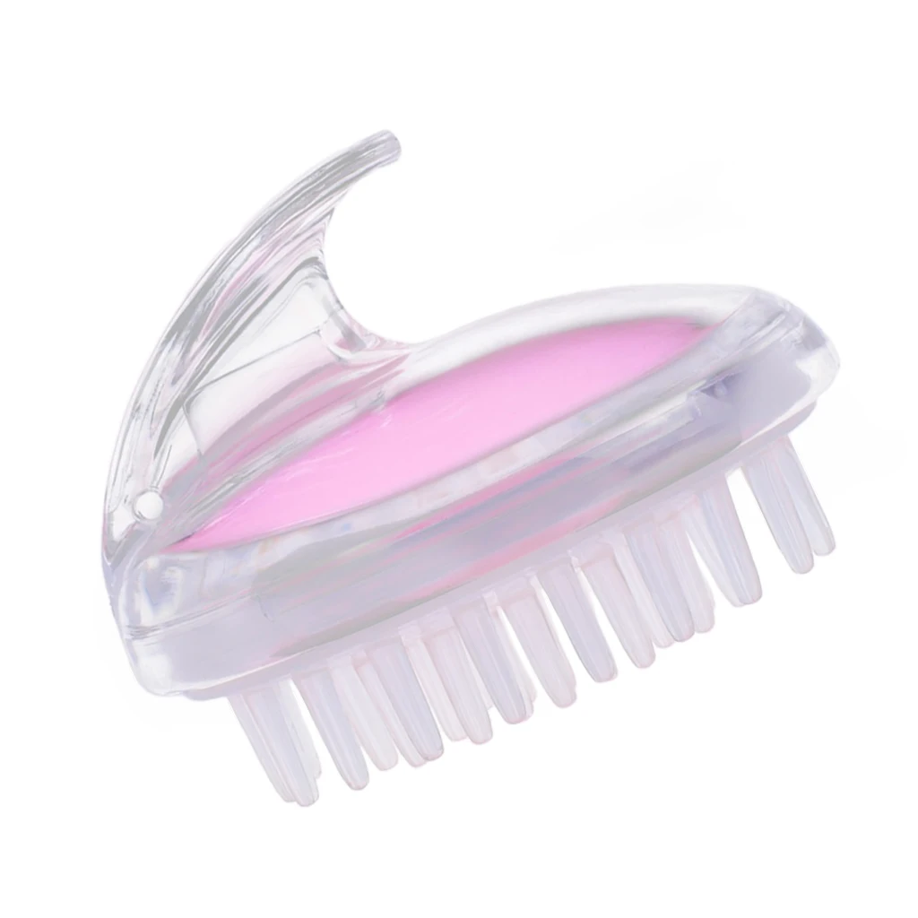 Silicone Hair Scalp Massager Brush Comb for Dandruff Reduce Exfoliating Treatment Shampoo Scrubbing Hair Growth