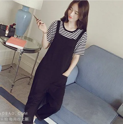 

2017 Summer Wear New Style Korean-style Loose-Fit Slimming Two-Piece Set Harem Capri Pants 3-25