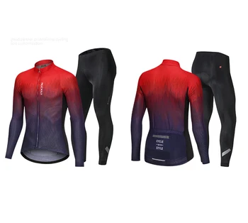 

Nuckily Cycling Jersey Set 2020 summer Men Cycling Sports Suit Long sleeve Mtb jersey Bike T-shirt Quickdry Cycling clothing men