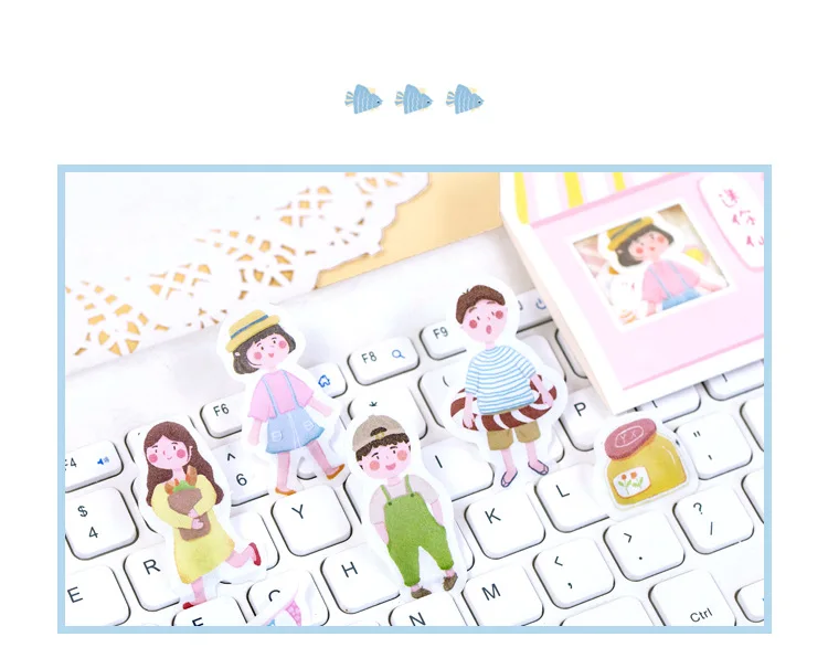 20 компл./лот Kawaii канцелярские наклейки Симпатичные декоративные Мобильный наклейки Скрапбукинг ручные поделки наклейки