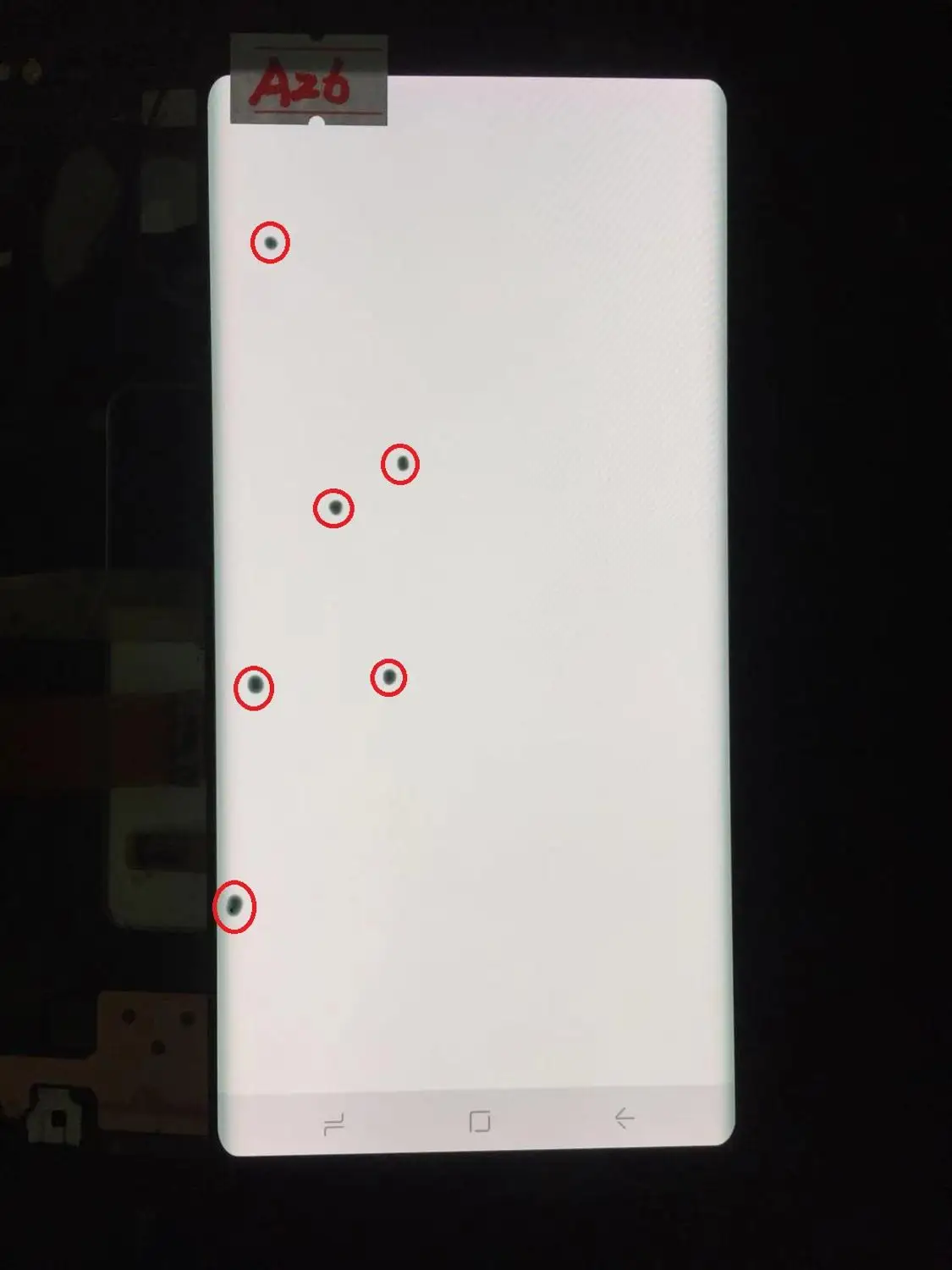 AMOLED lcd для SAMSUNG Galaxy дисплей NOTE8 lcd N950U N950A N950F кодирующий преобразователь сенсорного экрана в сборе с черной точкой - Цвет: NO.A26
