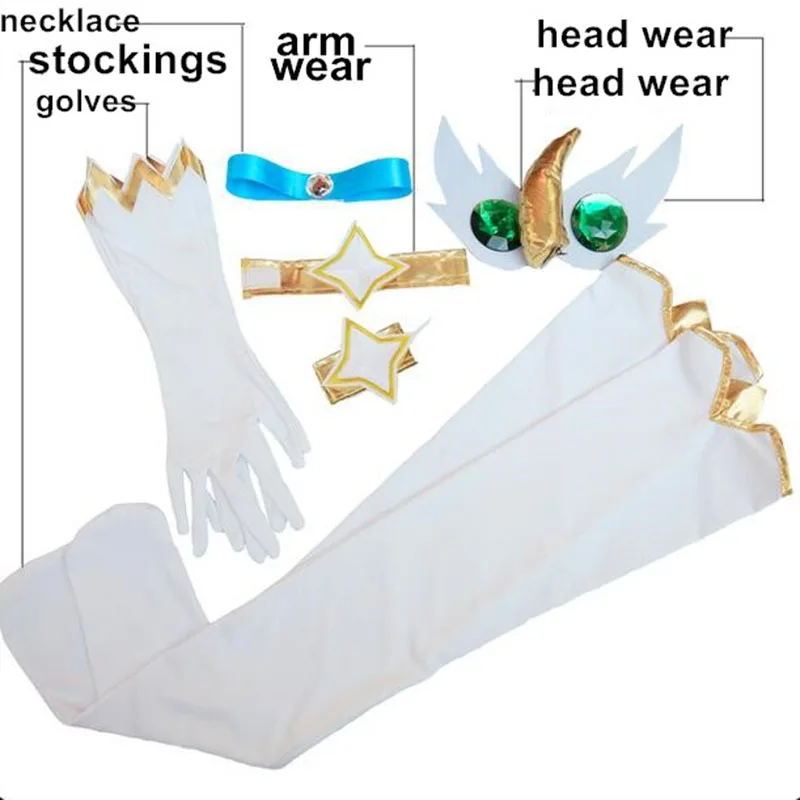  10PCS Game LOL Soraka Cosplay Costume Star Guardian Halloween Cosplay Dress Anime Girls Lolita Dres