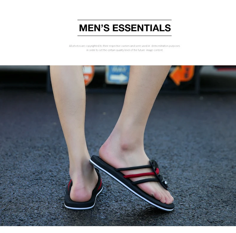 Summer Men Flip Flop Non-slip Sandals High Quality Fashion Casual Shoes Original Pop Tide Outdoor Beach Shoes Adult Slippers