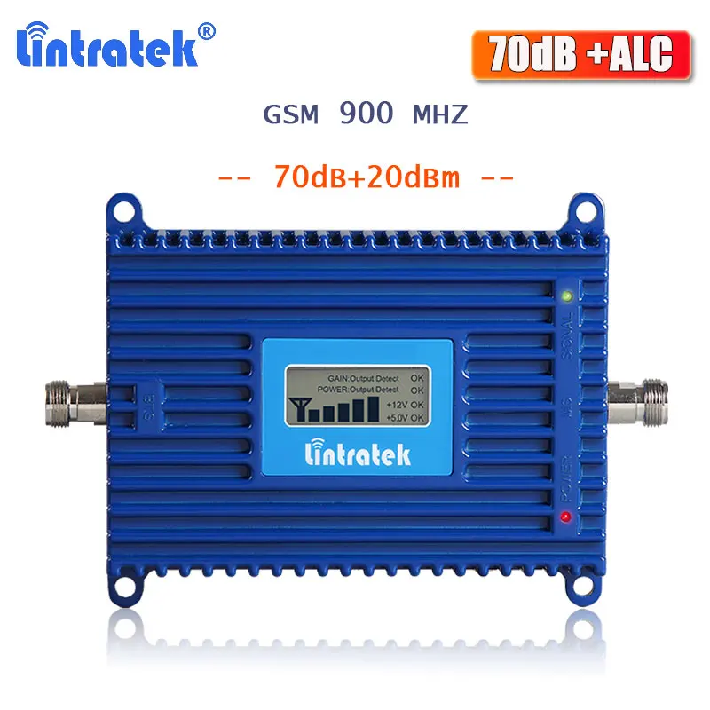 Cena Lintratek GSM Repeater 2G wzmacniacz sygnału 900mhz wzmacniacz sygnału komórkowego GSM 900 wzmacniacz głosu i komunikacji 70dB ALC