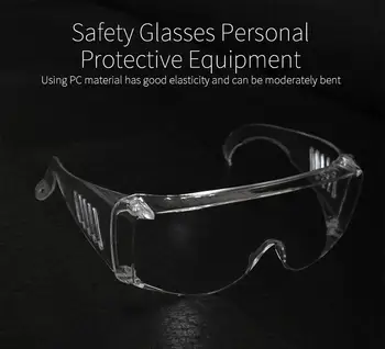 

Goggles Glasses Unisex High Definition Fog Blocking Anti-dust Droplets Adjustable Eyewear