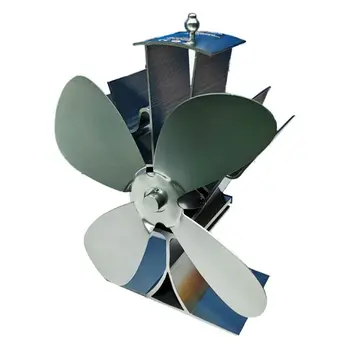 

Eco-friendly Aluminum Silent Stove Fan Heat Powered Electrical Fan with 4 Blades E7CB