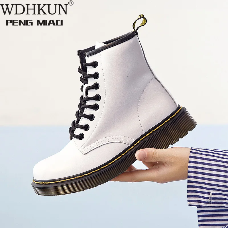 

2019 Top quality split Leather Women Boots Brand Snow Boots Winter Boot Fur Warm Comfortable Women Shoes Dr Martins Couple Shoes
