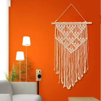 

Bohemian Wall Hanging Macrame Tapestry Hand Knitted Wedding Party Decoration Wall Carpet Tapestry Home Wall Art Decor