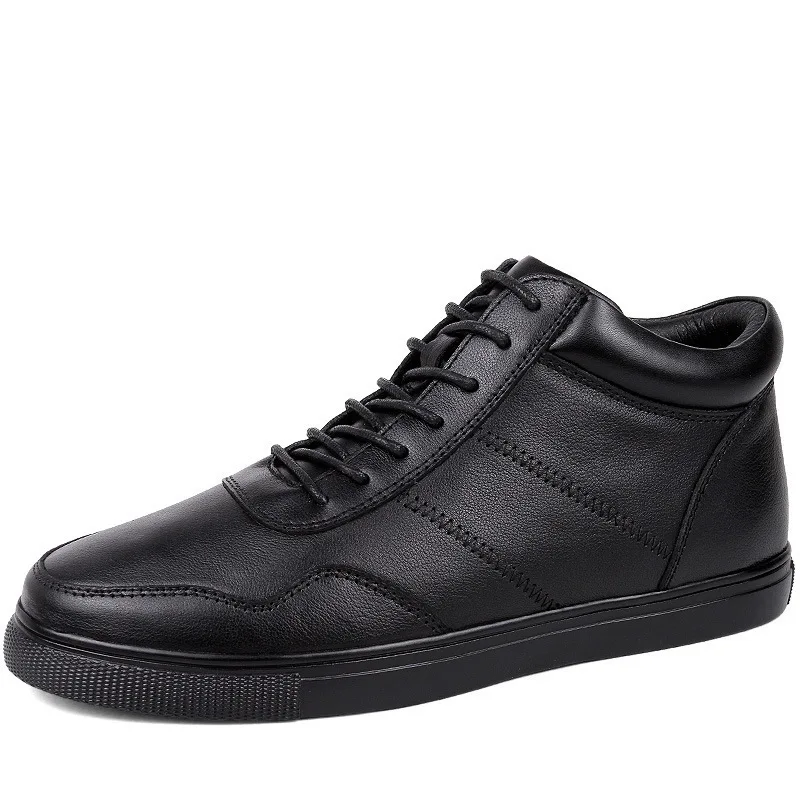 

Autumn New Style Full-grain Leather Martin Boots Large Size Hight-top Men Business Leather Boots 36-48 Yards