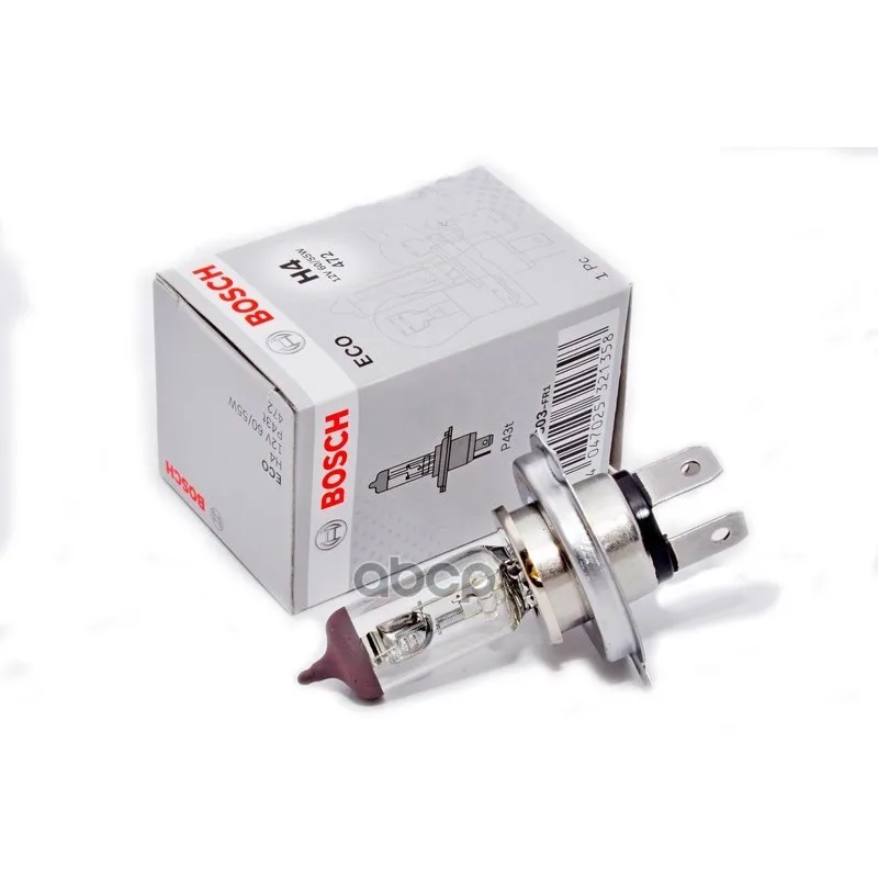 Лампа Накаливания Eco H4 12v 60/55w P43t Bosch арт. 1987302803