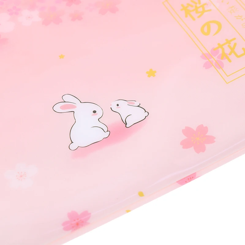 1 шт. Сумка для документов Sakura Rabbit на молнии, Сетчатая Сумка для документов, папка для документов, канцелярские принадлежности