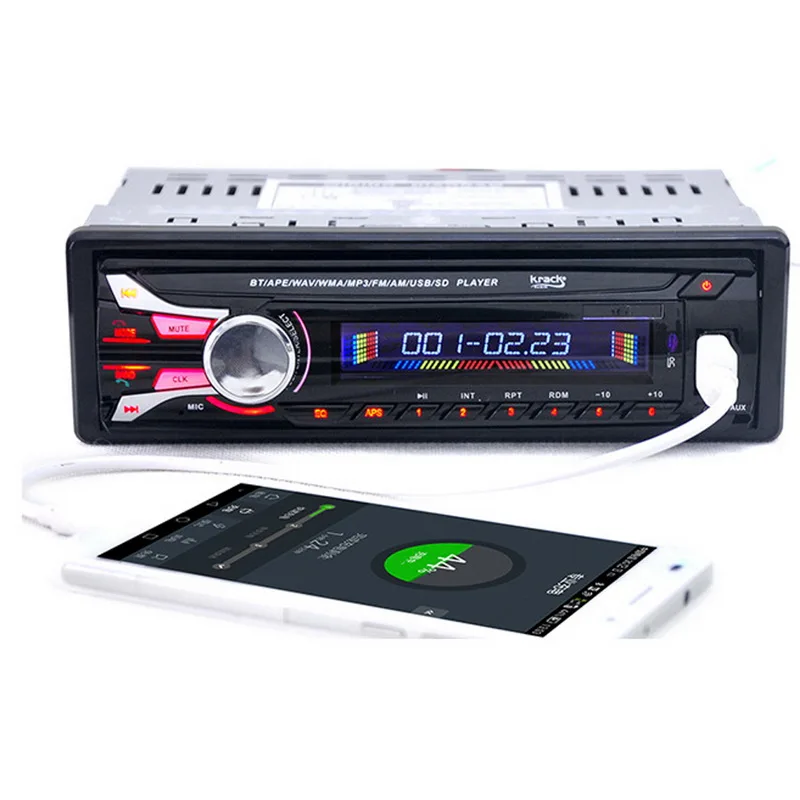 Автомагнитола bluetooth радио Кассетный плеер Съемная передняя панель стерео MP3 AUX FM