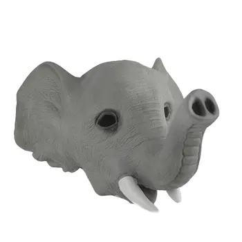 

Latex Rubber Elephant Mask Celebrations Carnival Party Fancy Dress Costume Latex Party Animal Mask Kids Party Halloween Mask
