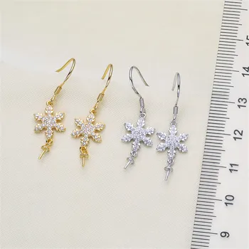 

High Quality Pearl Earring Settings Earring Findings Jewelry Parts Fittings Jewellery Accessories No pearl