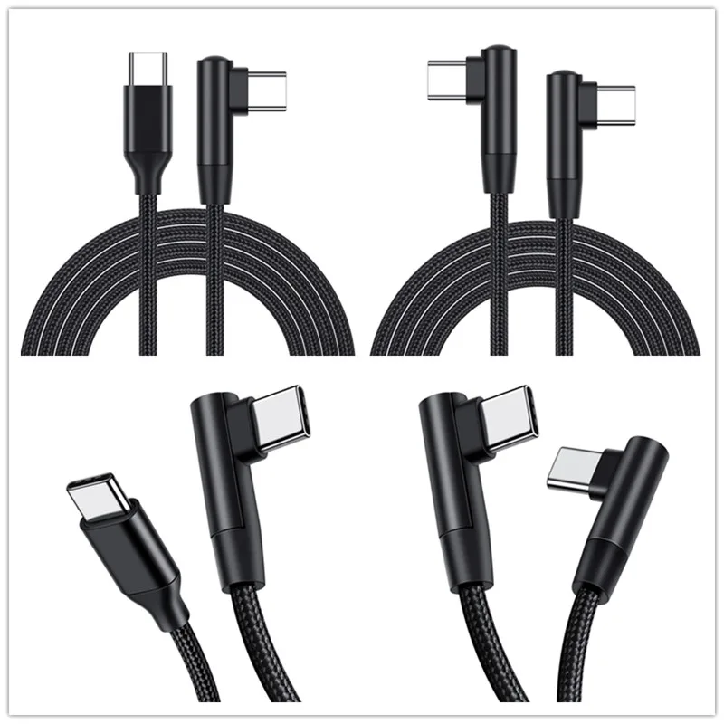 Durable 90-Degree USB Type-C Quick Charge Cable