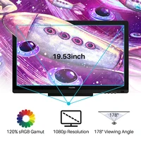 Huion Kamvas 20 Graphics Tablet 19.53 Inch Professional Screen with AG Glass Drawing Display Digital Stylus 8192 Levels Pressure 2