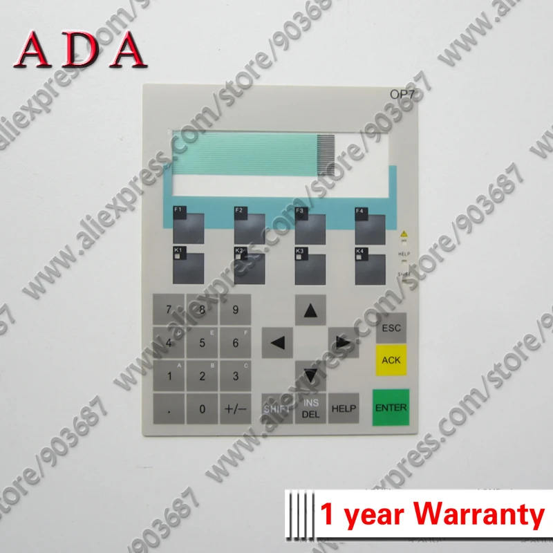 6AV3607-1JC30-0AX1 OP7 DP-12 Мембранная клавиатура для 6AV3 607-1JC30-0AX1 мембранный переключатель |