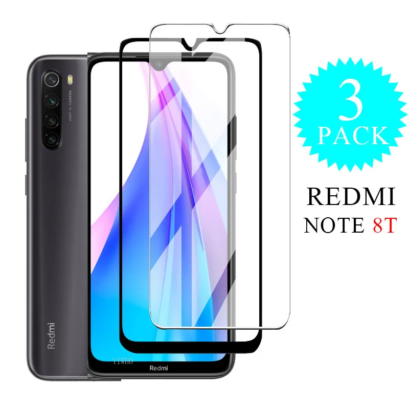 3 шт. закаленное стекло для Xiaomi Redmi Note 8t Защитная пленка для экрана Redmi Note8t Note8 T Note 8t 6,3 дюймов защитная пленка