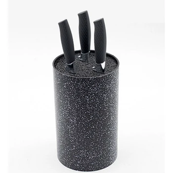 

Knife Holder Knife Block Universal Multifunctional Tool Spot Round Kitchen Holder Stand Sooktops Tube Shelf Plastic Random Color