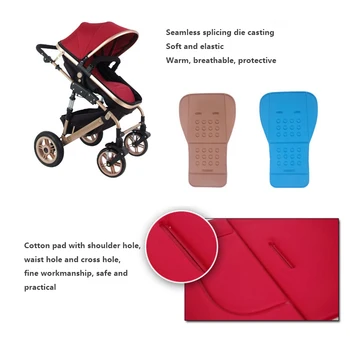 

CYSINCOS Comfortable Baby Stroller Pad Four Seasons General Soft Seat Cushion Child Cart Seat Mat Kids Pushchair Cushion 0-27M