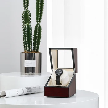 

EU/US/UK Plug Watch Shaker Watch Winder Automatic Mechanical Watch Winding Box Jewelry Storage Organizer Watch Winder Holder