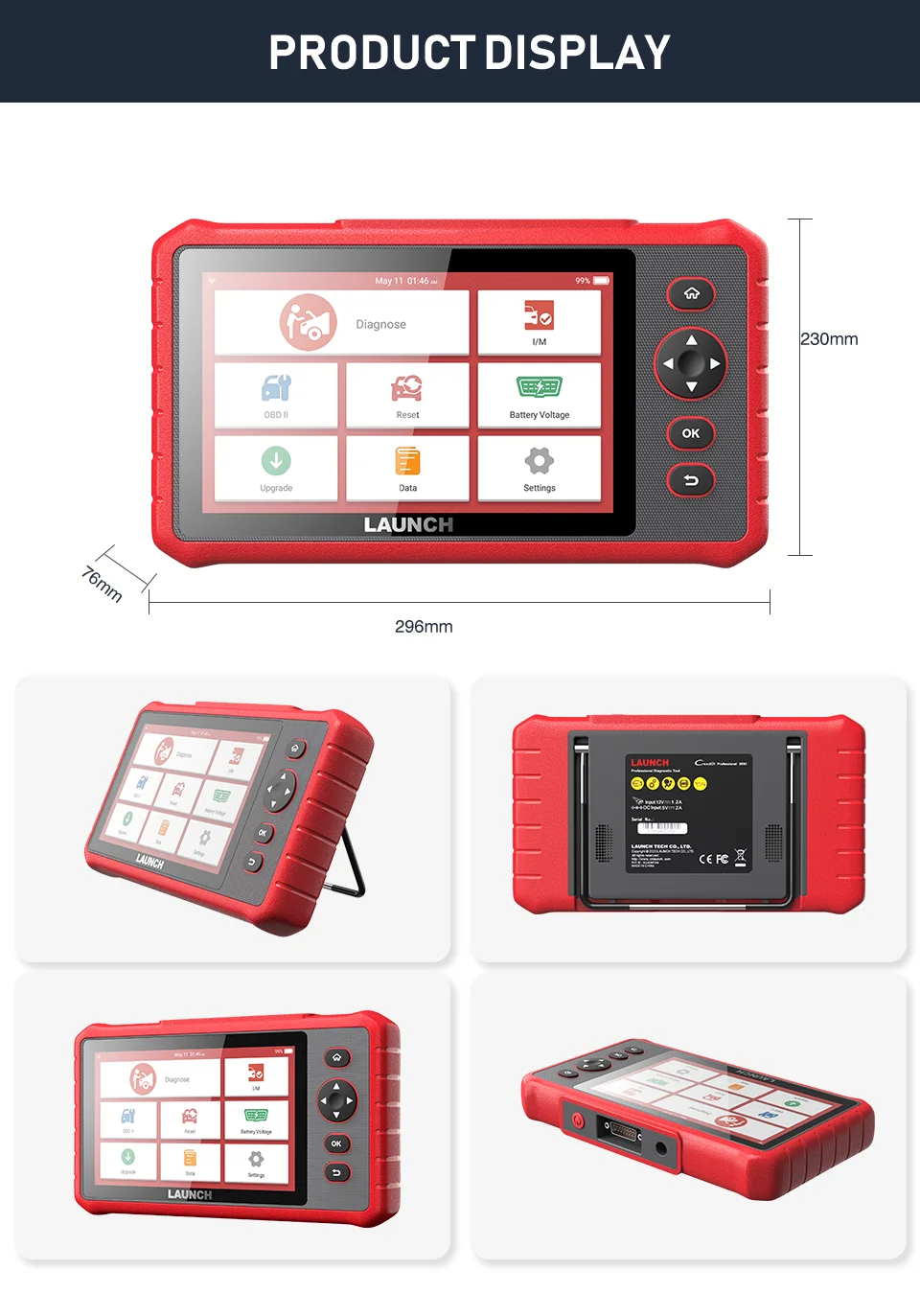 Launch X431 CRP909X автомобильный диагностический инструмент OBD2 EOBD Автомобильный сканер