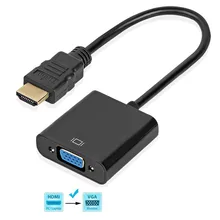 HDMI к VGA адаптер Мужской к Famale конвертер для PS4 1080P HDMI-VGA адаптер с видео аудио кабель Разъем HDMI VGA для ПК ТВ коробка