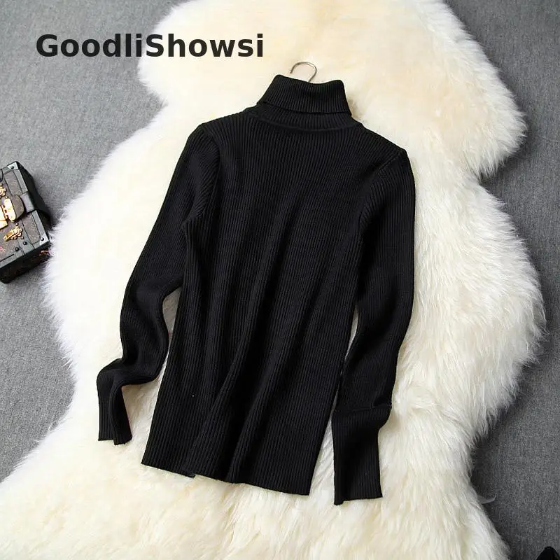 GoodliShowsi, зимние элегантные женские комплекты, водолазка, черный свитер, топы+ плащ, дизайнерское пальто, топ+ Сексуальная облегающая юбка, комплекты из 3 предметов